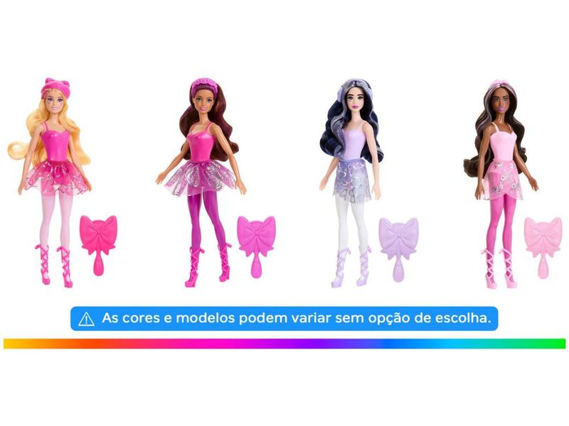 Boneca Barbie Color Reveal Série Bale - com Escova de Cabelo Mattel Imagem de Boneca Barbie Color Reveal Série Bale - com Escova de Cabelo Mattel