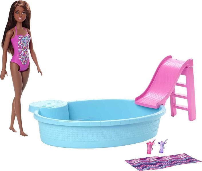 Imagem de Boneca Barbie Com Piscina Chique Mattel GHL92