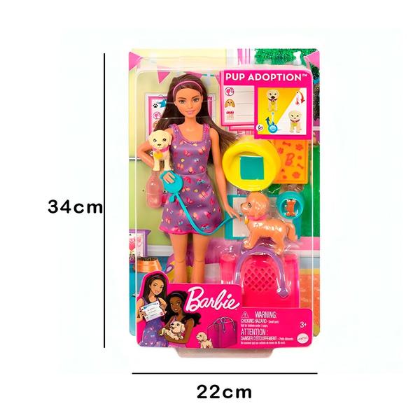 Imagem de Boneca Barbie Conjunto Adoção de Filhotes HKD86 - Mattel