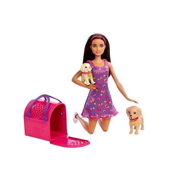 Boneca Barbie Conjunto Adoção de Filhotes HKD86 - Mattel Imagem de Boneca Barbie Conjunto Adoção de Filhotes HKD86 - Mattel