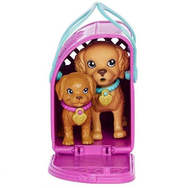 Imagem de Boneca Barbie Conjunto Adota Cachorrinhos Negra Mattel HKD87