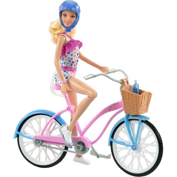 Imagem de Boneca Barbie Conjunto de Brinquedo Bicicleta - Mattel