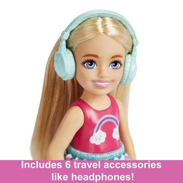 Imagem de Boneca Barbie, Conjunto de Viagem Chelsea e Acessórios