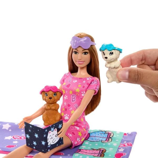 Imagem de Boneca Barbie Conjunto Festa do Pijama com Cachorrinho - Mattel