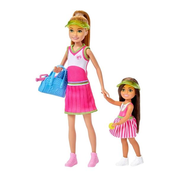 Imagem de Boneca Barbie Conjunto Stacie e Chelsea - Aula de Tênis - Mattel