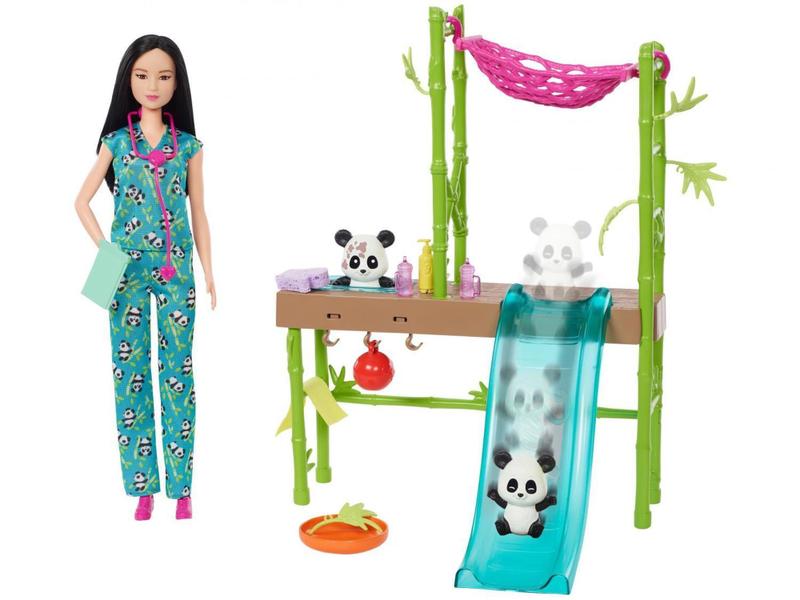 Imagem de Boneca Barbie Cuidados e Resgate de Pandas - com Acessórios Mattel