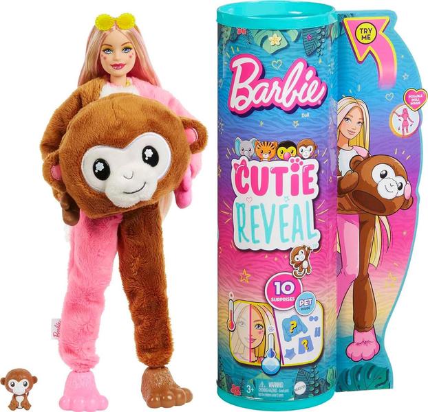 Imagem de Boneca Barbie Cutie Reval Série na Selva Macaco HKR01 - Mattel (37783)