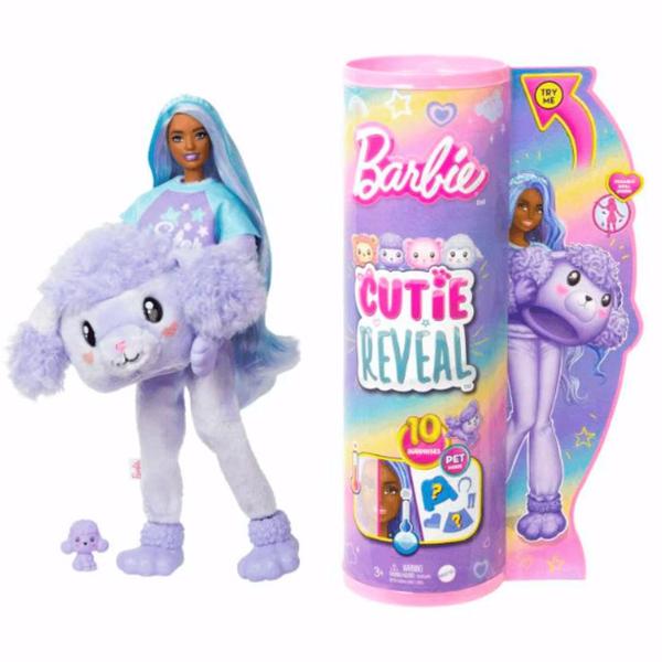 Imagem de Boneca Barbie Cutie Reveal Poodle Camisas Fofas3+HKR02Mattel