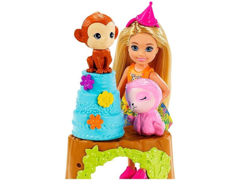 Imagem de Boneca Barbie Dreamhouse Adventures - Chelsea & Animais da Selva com Acessórios Mattel