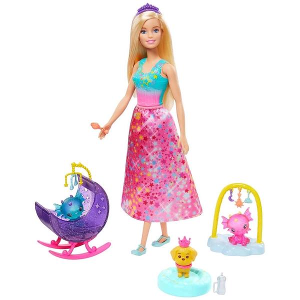 Imagem de Boneca barbie dreamtopia baba de dragoes mattel