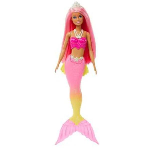 Imagem de Boneca Barbie Dreamtopia Fantasy Sereia Rosa c/ Coroa Mattel