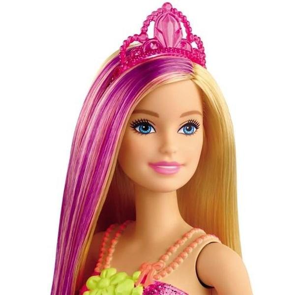 Imagem de Boneca Barbie Dreamtopia Princesa Loira Vestido Flores Gjk12