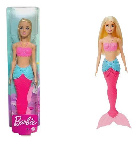 Imagem de Boneca Barbie Dreamtopia Sereia Loira Com Cauda Rosa Mattel