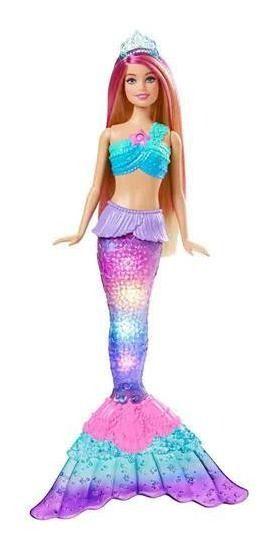 Imagem de Boneca Barbie Dreamtopia Sereia Luzes E Arco Íris Mattel