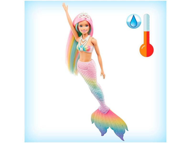 Imagem de Boneca Barbie Dreamtopia Sereia Muda de Cor Mattel