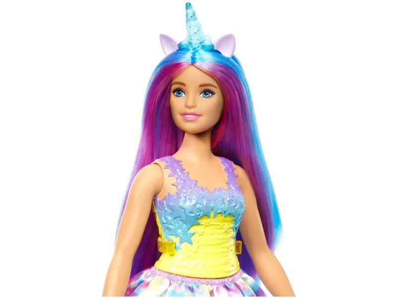 Imagem de Boneca Barbie Dreamtopia Unicórnio Chifre Azul - Mattel