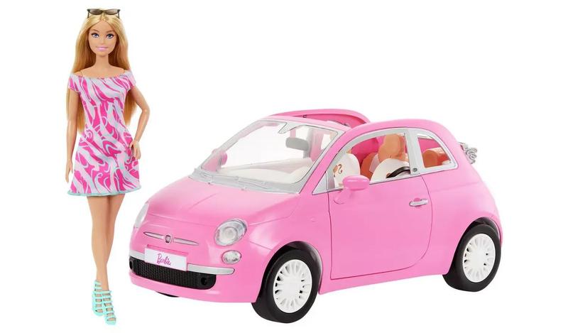 Imagem de Boneca Barbie e Carro Fiat 500 - HRG59 - Mattel