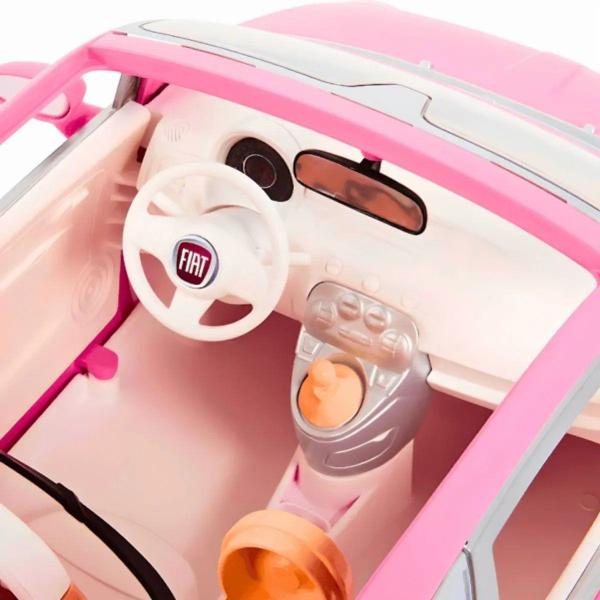 Imagem de Boneca Barbie e Carro Fiat 500 Rosa HRG59 Mattel Única