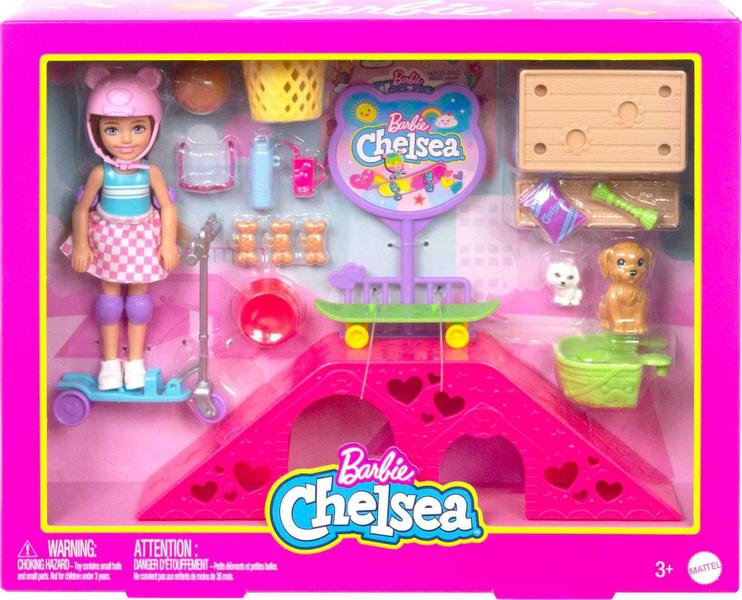 Imagem de Boneca Barbie e Chelsea com Acessórios de Skatepark