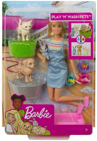 Imagem de Boneca Barbie e Playset de Animais de Estimação com Mudança de Cor - Presente para Crianças 3 a 7 anos