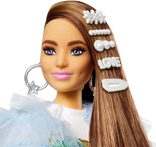 Imagem de Boneca Barbie Extra Jaqueta com Babados e Jacaré Estimação - Mattel