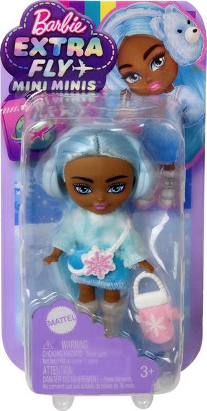 Imagem de Boneca Barbie Extra Mini Minis Travel com cabelo azul e acessórios