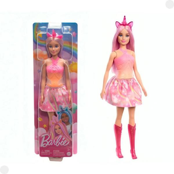 Imagem de Boneca Barbie Fantasia de Unicórnio Rosa Mattel