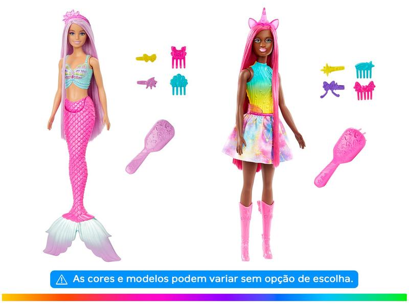 Imagem de Boneca Barbie Fantasia Sereia Cabelo Longo