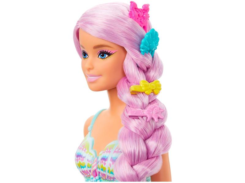 Imagem de Boneca Barbie Fantasia Sereia Cabelo Longo