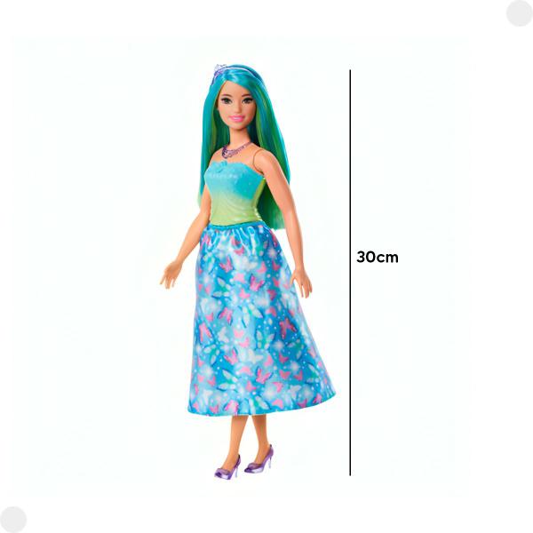 Imagem de Boneca Barbie Fantasy Vestido Azul Verde HRR07 - Mattel