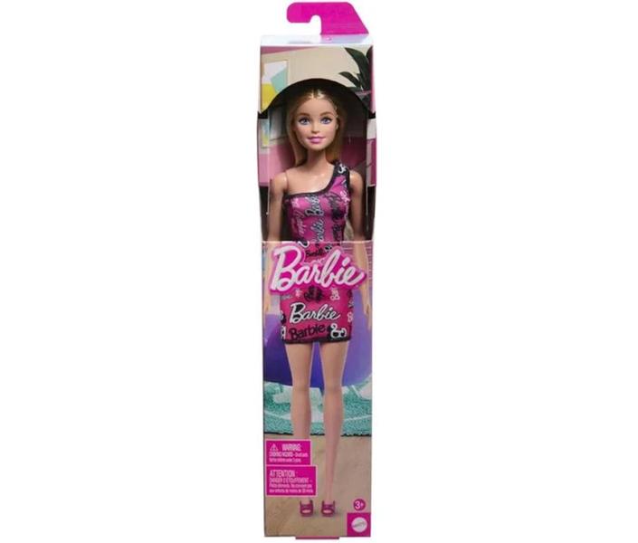 Imagem de Boneca Barbie Fashion Loira Vestido Rosa HRH07 - Mattel (40709)