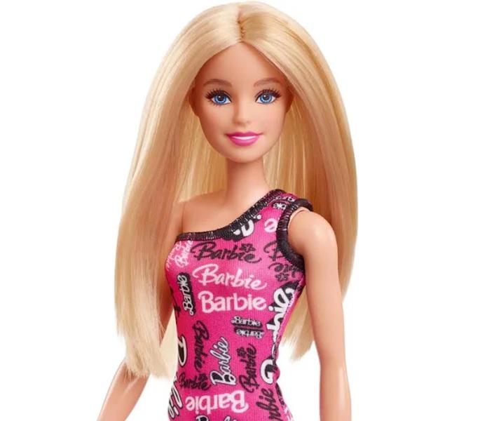 Imagem de Boneca Barbie Fashion Loira Vestido Rosa HRH07 - Mattel (40709)