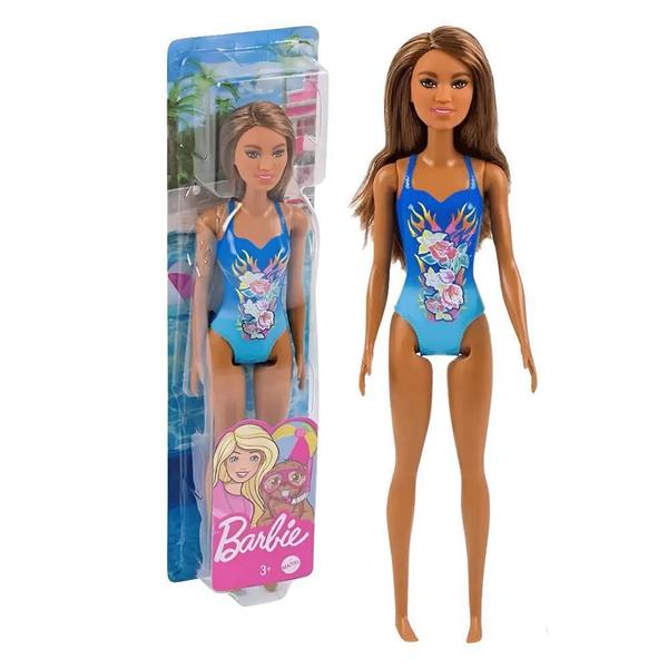 Imagem de Boneca Barbie Fashion Praiana Morena Maio Azul Mattel