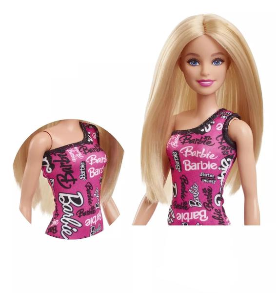 Imagem de Boneca Barbie Fashion Vestido Rosa 30 Cm - Mattel