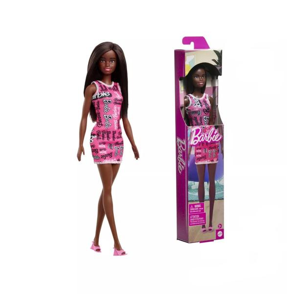 Imagem de Boneca Barbie Fashion Vestido Rosa 30 Cm - Mattel