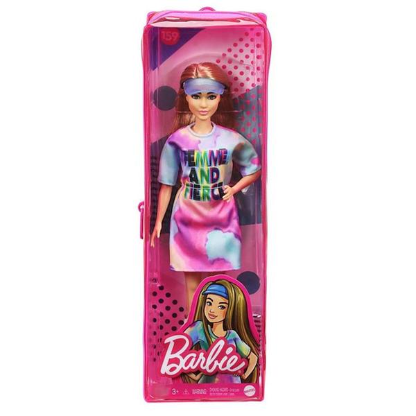 Imagem de Boneca Barbie Fashionista 159 Vestido Tie-dye Pequena Fbr37