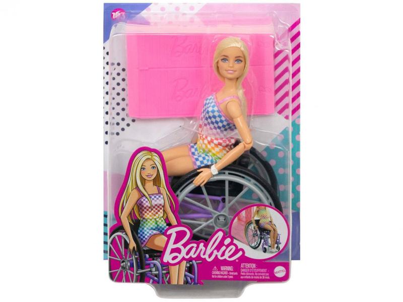 Imagem de Boneca Barbie Fashionista com Cadeira de Rodas - com Acessórios Mattel