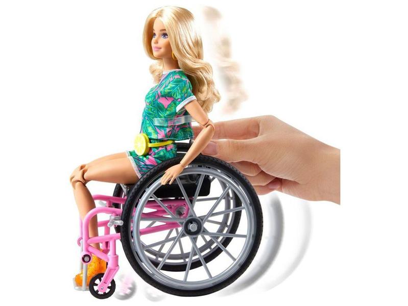 Imagem de Boneca Barbie Fashionistas Cadeira de Roda Loira - com Acessório Mattel