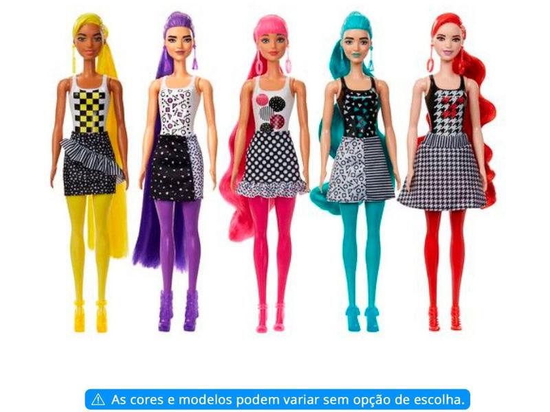 Imagem de Boneca Barbie Fashionistas - Color Reveal Monocromática Mattel