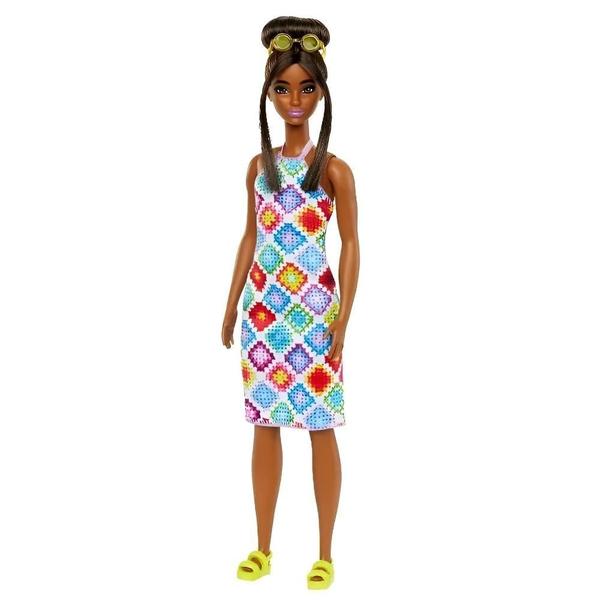 Imagem de Boneca Barbie Fashionistas Negra Oculos Amarelo 210 Mattel