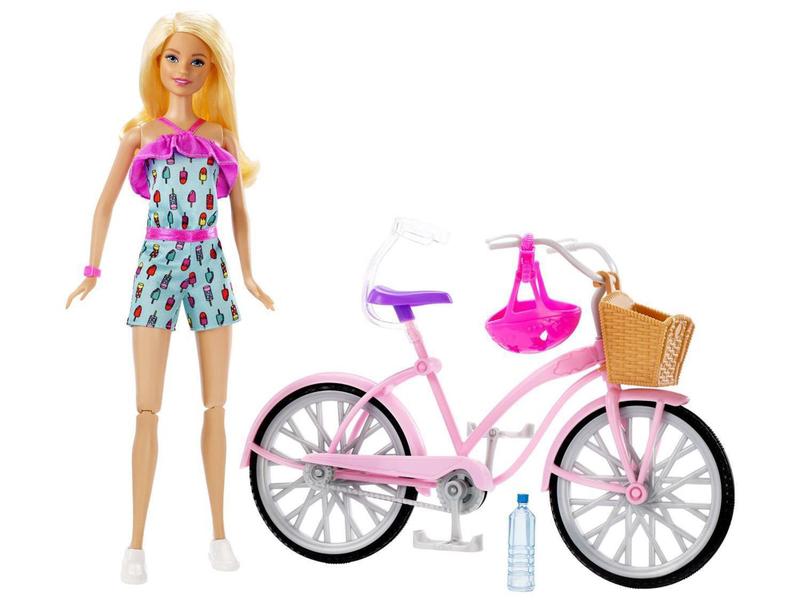 Imagem de Boneca Barbie FTV96 com Bicicleta - Mattel (4625)