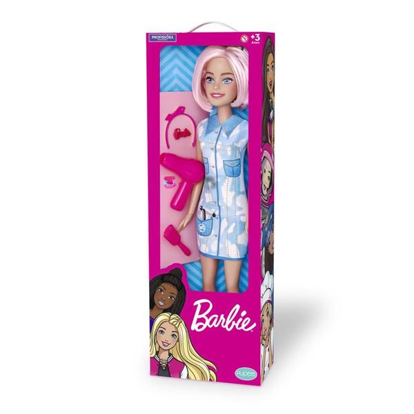 Imagem de Boneca barbie gigante 70cm profissões large doll pupee