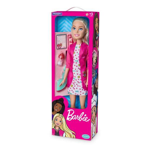 Imagem de Boneca barbie gigante 70cm profissões large doll pupee