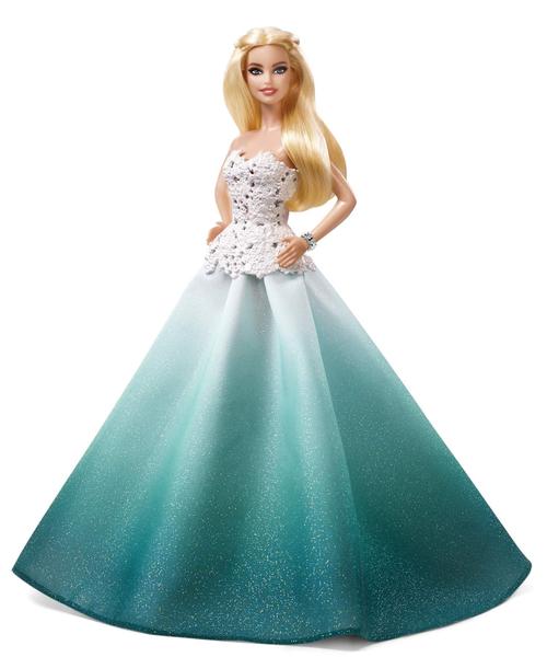 Imagem de Boneca Barbie Holiday 2016 com saia Aqua Ombre Sparkle