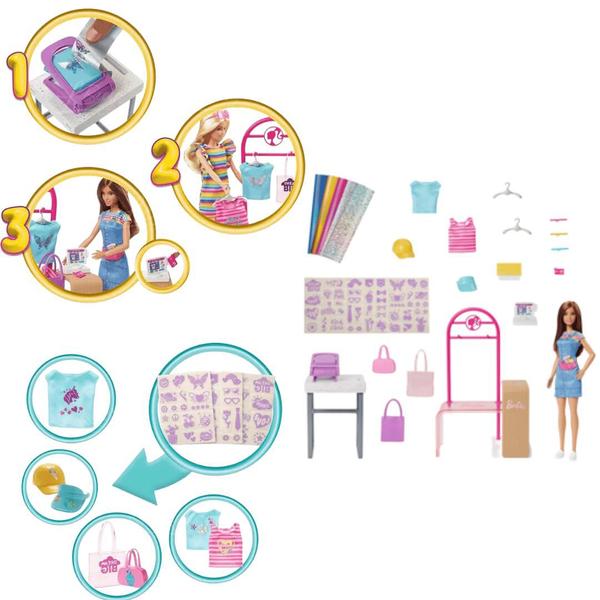 Boneca Barbie I Can Be Designer de Moda 5+ HKT78 Mattel Imagem de Boneca Barbie I Can Be Designer de Moda 5+ HKT78 Mattel