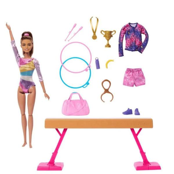 Imagem de Boneca Barbie I Can Be Ginasta Morena C/Acessórios 3+ Mattel