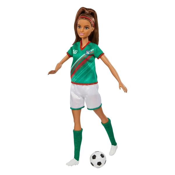 Imagem de Boneca Barbie Jogadora De Futebol 30cm - Mattel HCN14