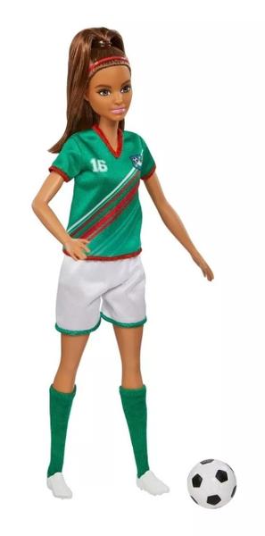 Imagem de Boneca Barbie Jogadora De Futebol Morena 30cm - Mattel HCN14