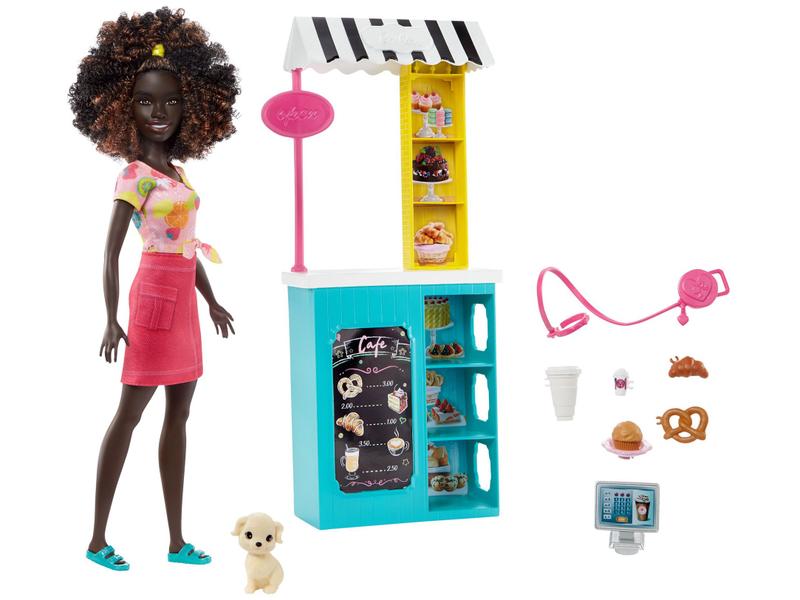 Imagem de Boneca Barbie Life In The City Robin Set de Café