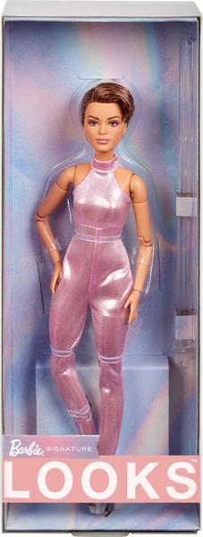 Imagem de Boneca Barbie Looks colecionável nº 22 com corte de duende e moda